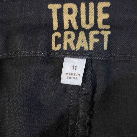 True Craft black skinny, mid rise jeans, size 11 Short, NWT. - Picture 12 of 15